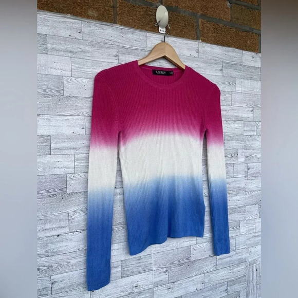 RALPH LAUREN BLACK LABEL
Dip-Dyed Ribbed Sweater SIZE SMALL - Picture 4 of 14